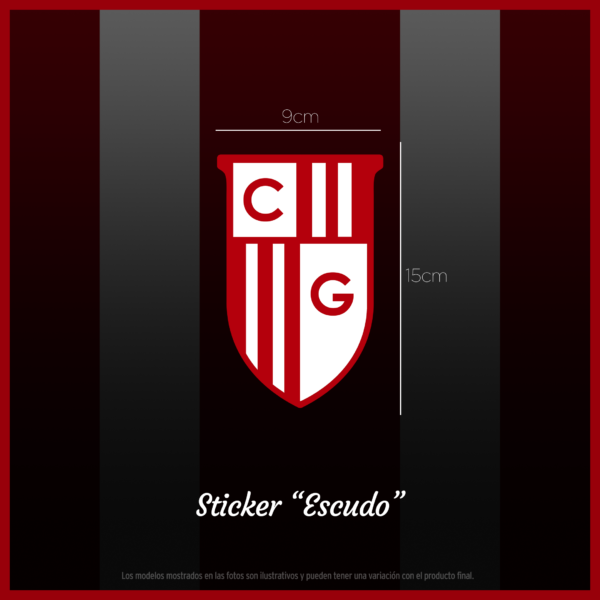 Sticker Escudo Grande x 1